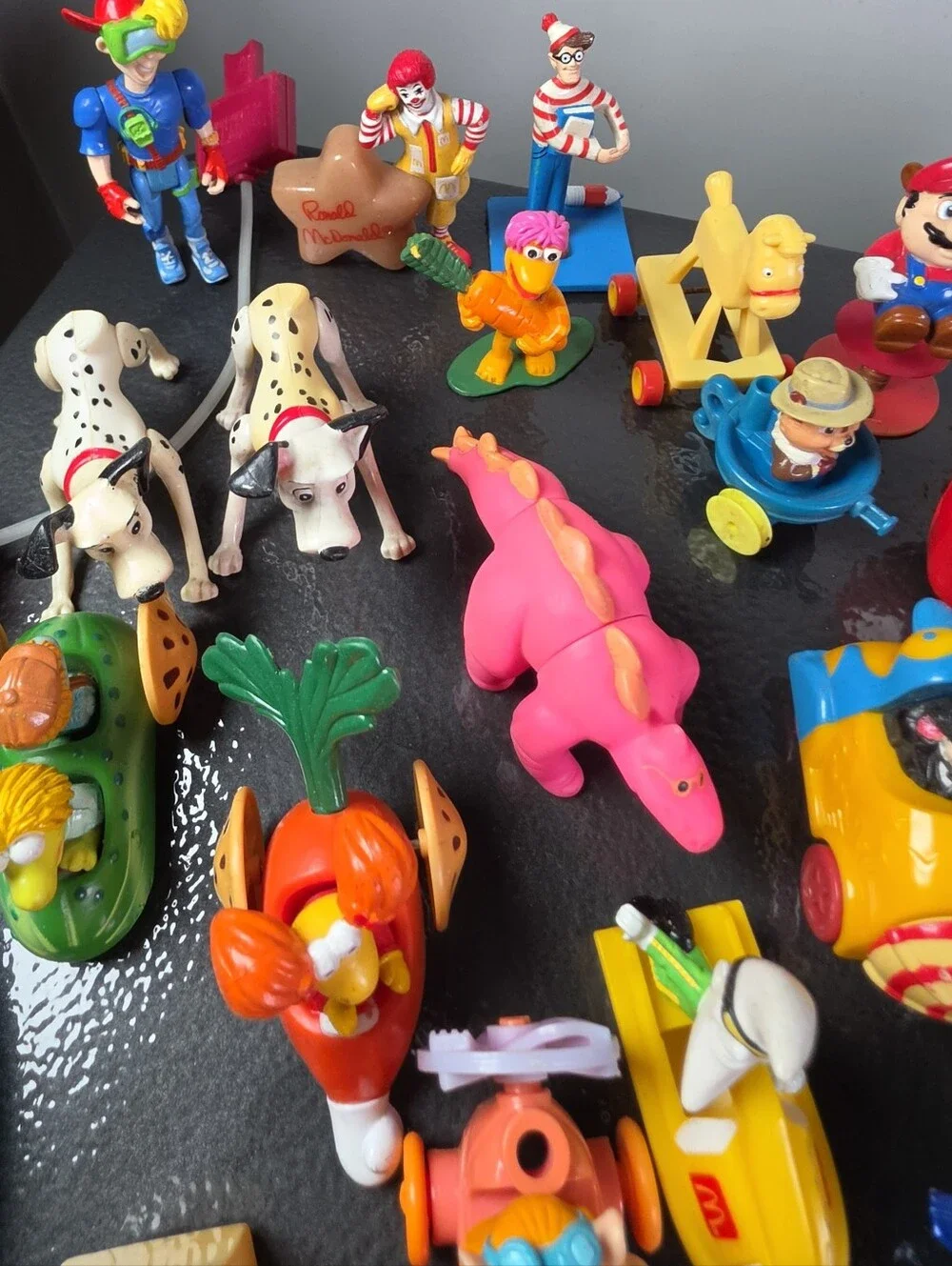 Vintage Fast Food Promotional And Cartoon Character Toys 56 Pieces